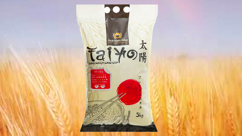 Gạo giống Nhật Bản Vinh Hiển Taiyo túi 5kg