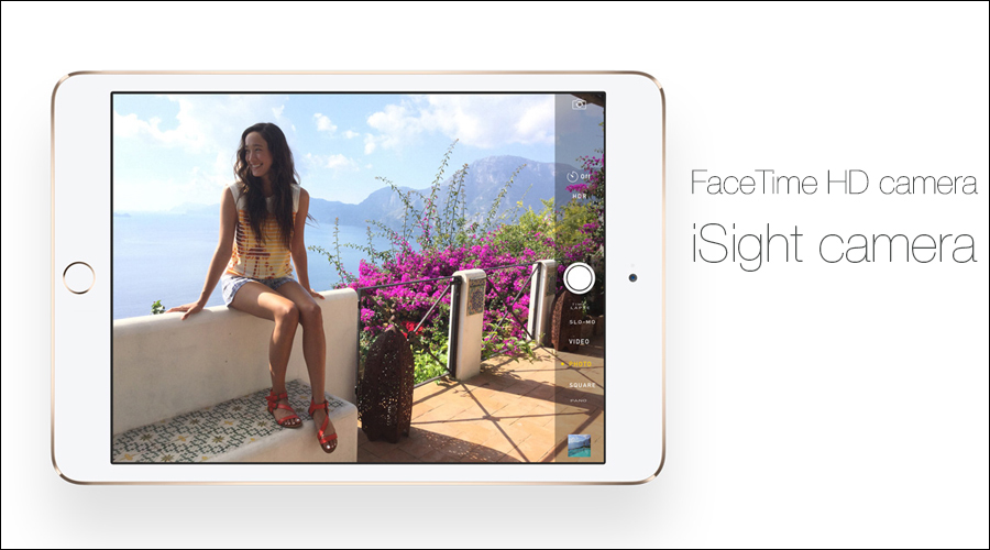 iPad có camera trước 1.3 MP giúp người dùng dễ dàng FaceTime