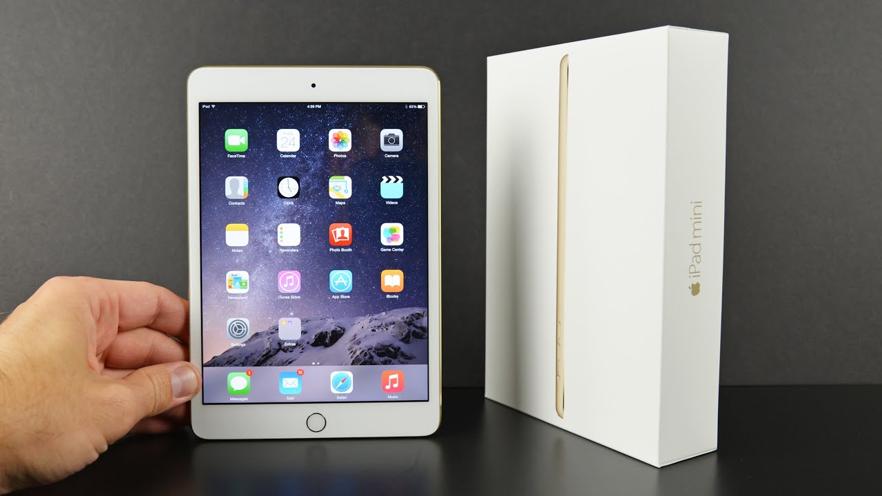 iPad Mini 3 có kích thước nhỏ gọn dễ dàng cầm, nắm