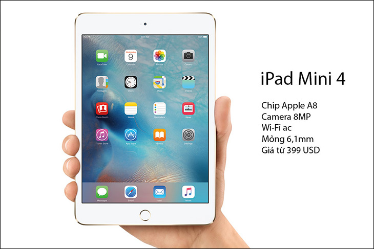 Nên mua iPad Mini 4 hay Air 2? Đâu là lựa chọn tốt nhất