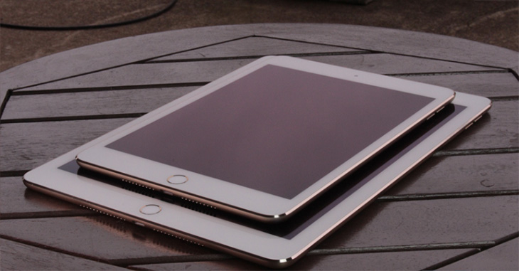 iPad Mini 4 có kích thước nhỏ hơn iPad Air 2