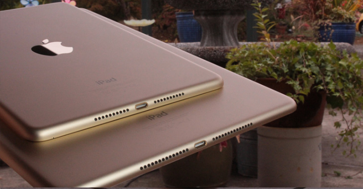 iPad Mini 4 và iPad Air 2 đều được làm bằng kim loại nguyên khối