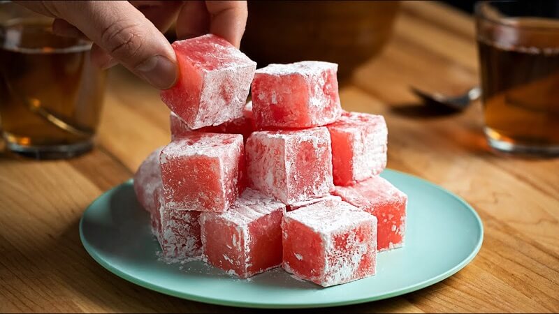 How to make sweet Turkish Delight candy, make sure your baby loves it