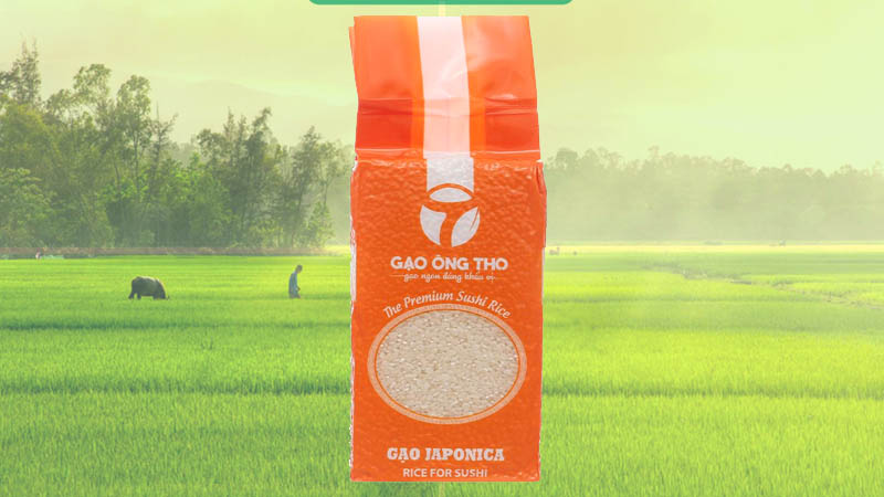 Gạo Japonica Ông Thọ túi 1kg