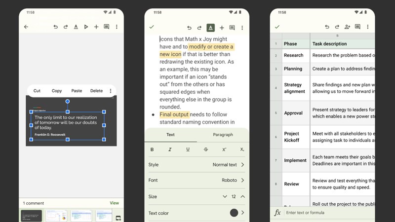 Google Docs, Sheets và Slides dùng nút chuyển đổi mới Google Docs, Sheets và Slides dùng nút chuyển đổi mới