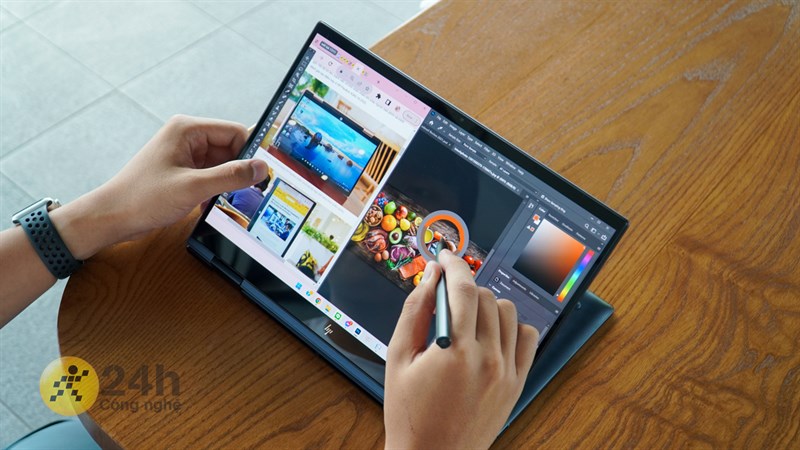 Màn hình của HP Envy X360 13 bf0090TU đạt 100% DCI-P3 cùng chuẩn DisplayHDR True Black 500. Màn hình của HP Envy X360 13 bf0090TU đạt 100% DCI-P3 cùng chuẩn DisplayHDR True Black 500.