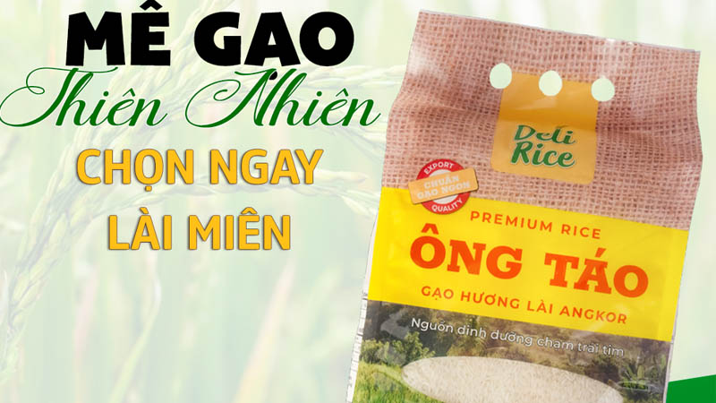 Gạo Ông Táo hương lài angkor Delifarm túi 5kg Gạo Ông Táo hương lài angkor Delifarm túi 5kg
