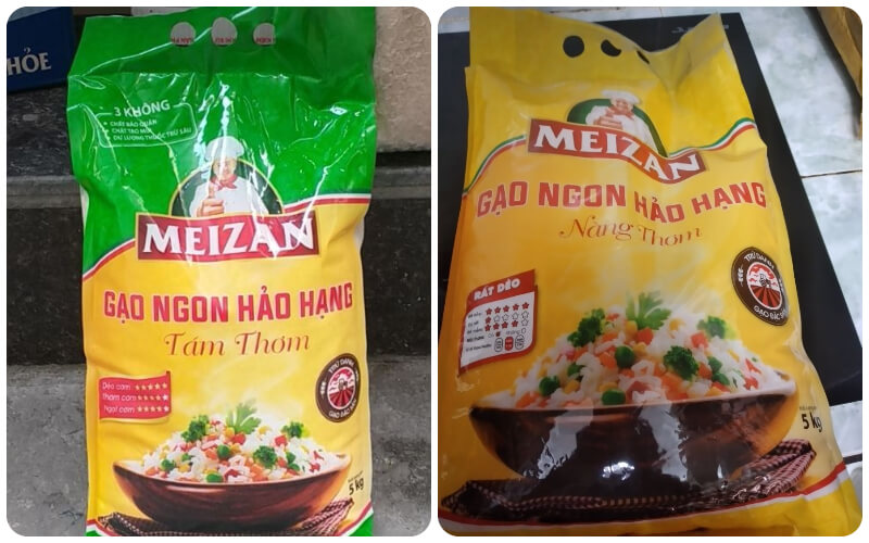 Gạo Meizan chủ yếu cung cấp 2 loại gạo chủ yếu là gạo trắng Meizan và gạo nếp Meizan