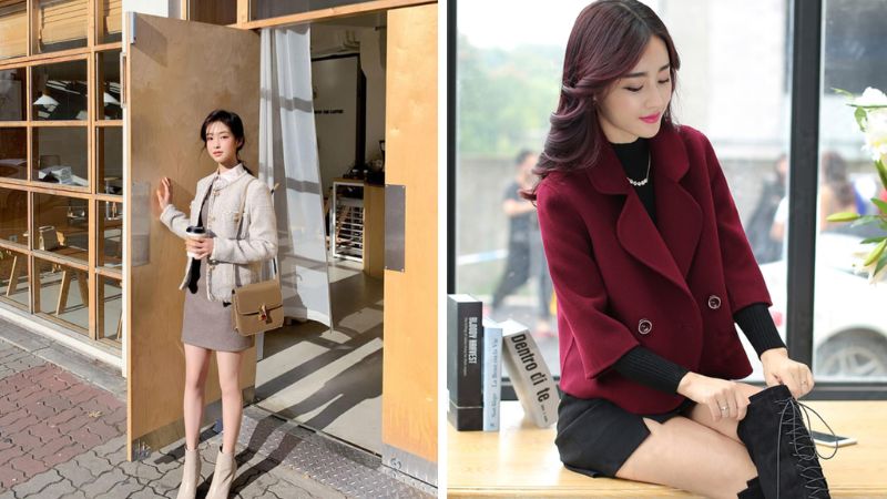 Áo khoác lửng nữ mặc ngoài váy, áo khoác ren dáng lửng phong cách Hàn Quốc  | Lazada.vn