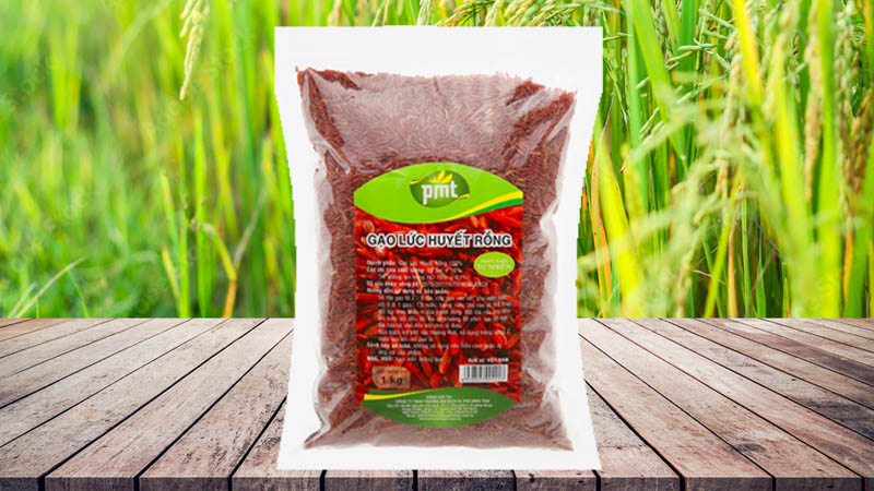 Gạo lứt huyết rồng PMT túi 2kg Gạo lứt huyết rồng PMT túi 2kg
