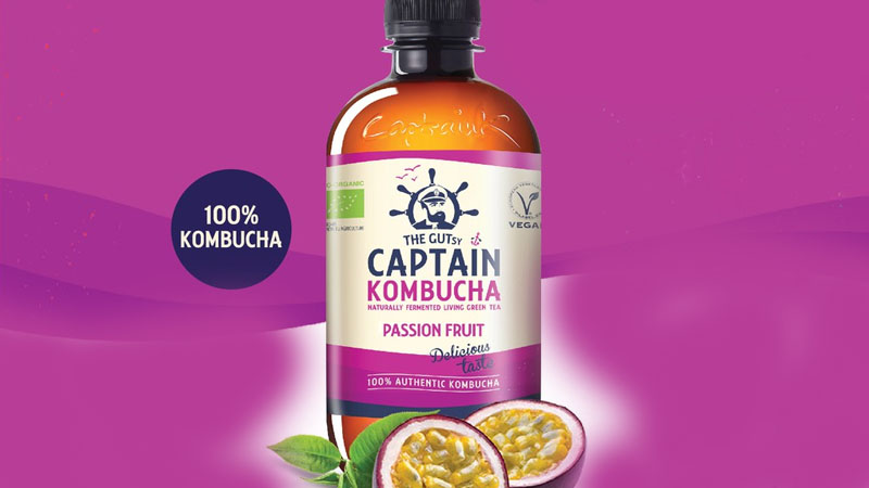 Trà Kombucha hữu cơ vị chanh dây