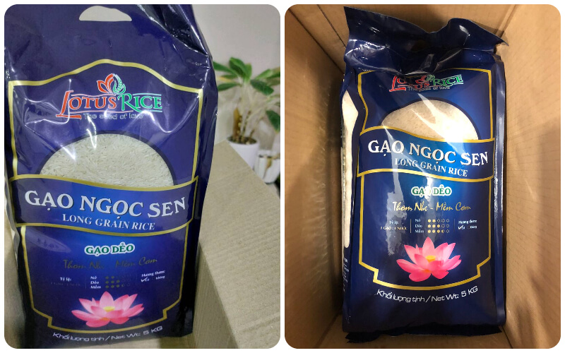 Gạo trắng Lotus Rice là dòng gạo cao cấp của Lotus Rice với hạt cơm dẻo, mềm, tơi xốp