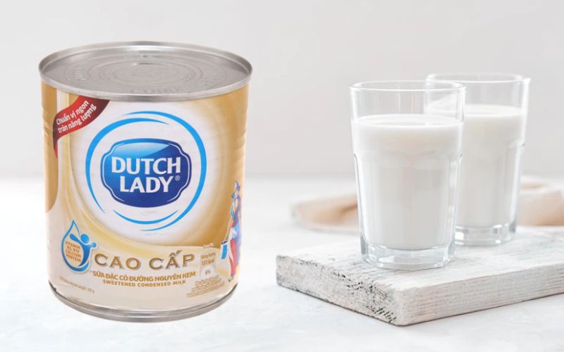 Sữa đặc có đường Dutch Lady Nguyên kem lon 380g