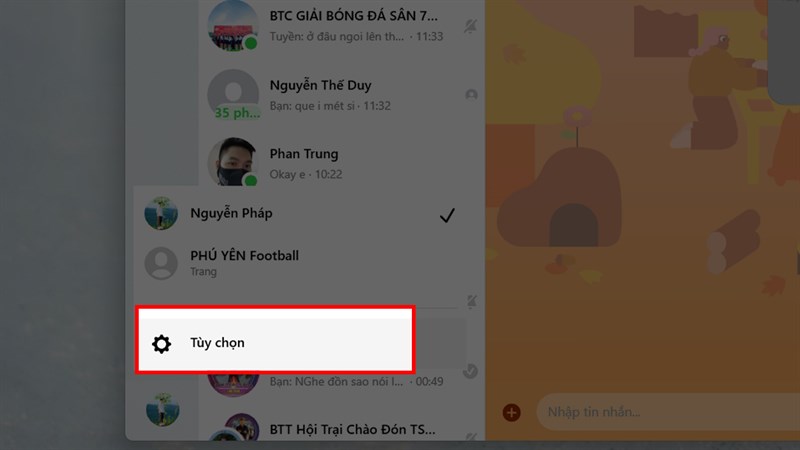 Cách thay đổi ngôn ngữ trên Messenger cho máy tính