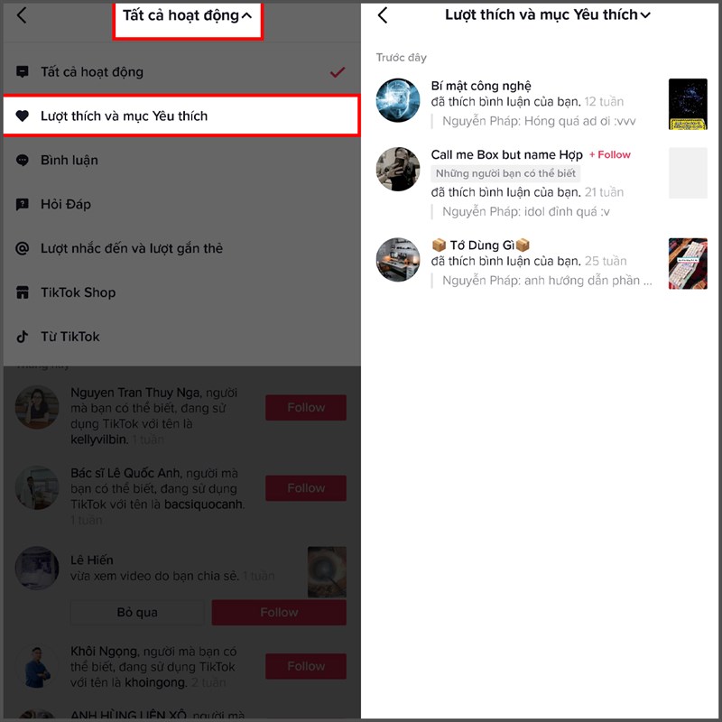 Hướng dẫn cách xem ai đã thả tim trên TikTok