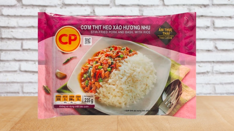 Cơm thịt heo xào hương nhu CP