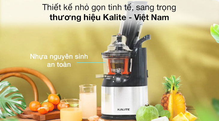 Máy ép chậm Kalite KL-565 sở hữu thiết kế hiện đại và nhỏ gọn