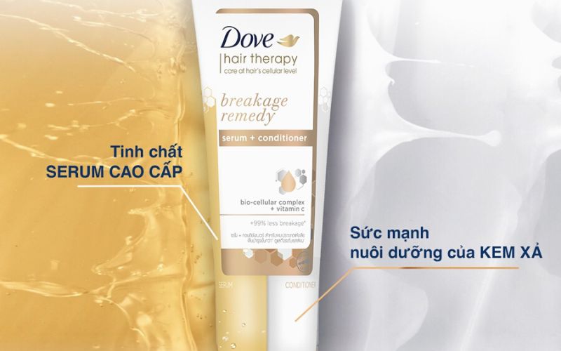 Thông tin về sản phẩm Dove kem xả serum 2 trong 1 mới