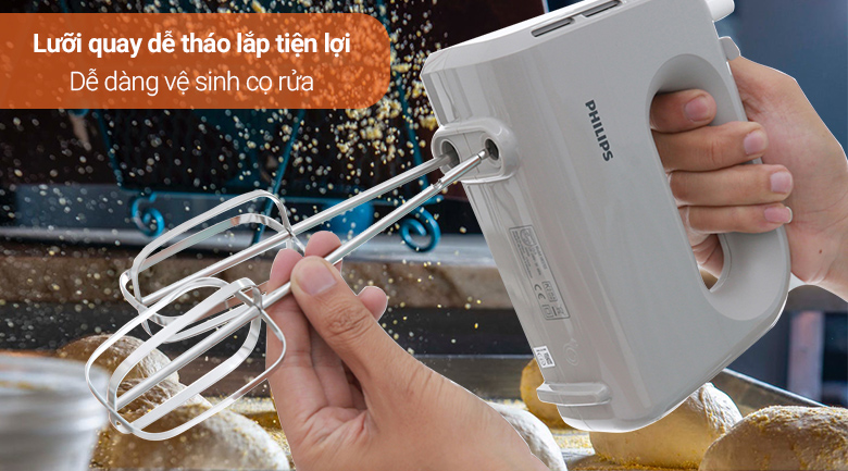 Bộ phận dễ tháo lắp tiện lợi cho việc sử dụng và vệ sinh