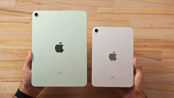 iPad Air được trang bị khung từ nhôm nguyên khối giống với iPad Mini