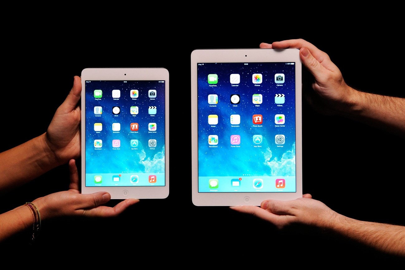 Màn hình của iPad Air rộng hơn so với iPad Mini thoải mái thao tác