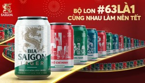 Bia Sài Gòn ra mắt bộ sưu tập '63 Là 1' chào đón Tết 2023