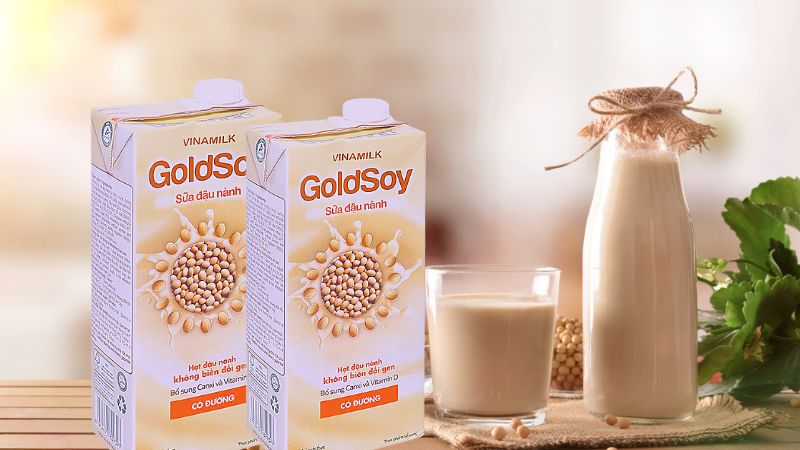 Sữa đậu nành GoldSoy có đường