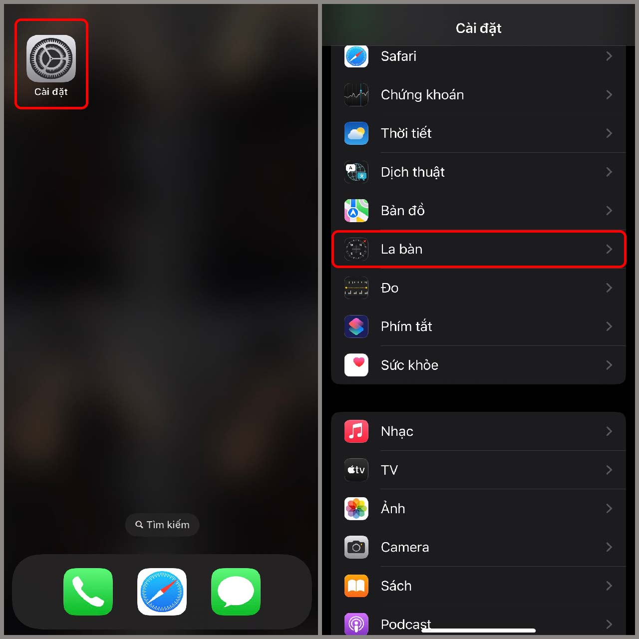 Cách dùng la bàn iPhone Cách dùng la bàn iPhone