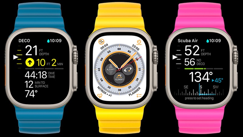 Apple giới thiệu ứng dụng hỗ trợ lặn Oceanic+ cho Apple Watch Ultra