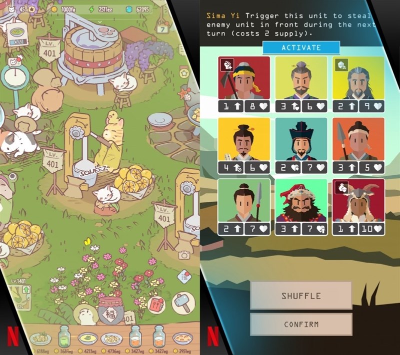 Cats & Soup và Reigns Three Kingdoms