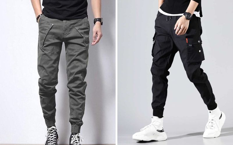 Áo ba lỗ kết hợp với quần jogger