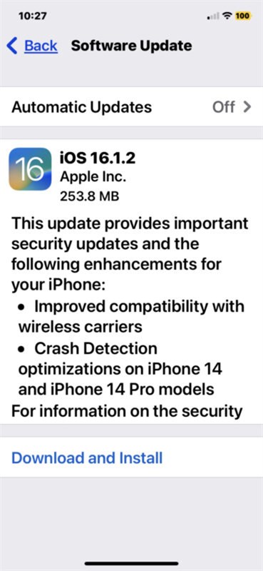 iOS 16.1.2