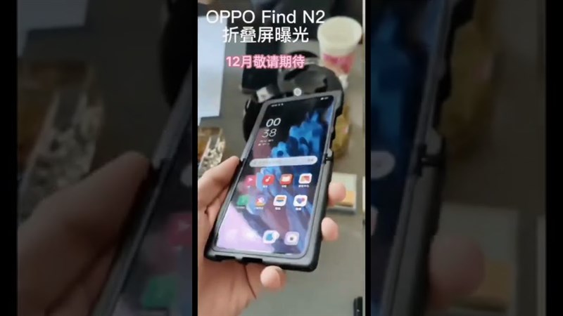 OPPO Find N2 Flip lộ diện với thiết kế màn hình gập kiểu vỏ sò, màn hình phụ kích thước lớn
