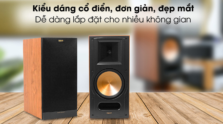 Cặp loa Klipsch RB-81 II sở hữu kiểu dáng cổ điển, nâng cấp không gian nhà ở thêm phần sang trọng