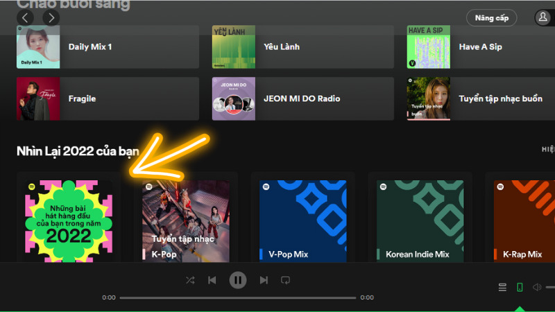 Cách xem Spotify Wrapped 2022 trên máy tính