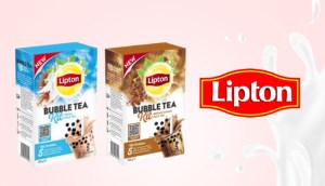 Lipton bất ngờ ra mắt sản phẩm trà sữa trân châu mới