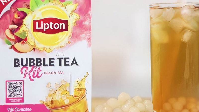Lipton bubble tea vị đào