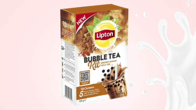 Lipton bubble tea vị đường đen