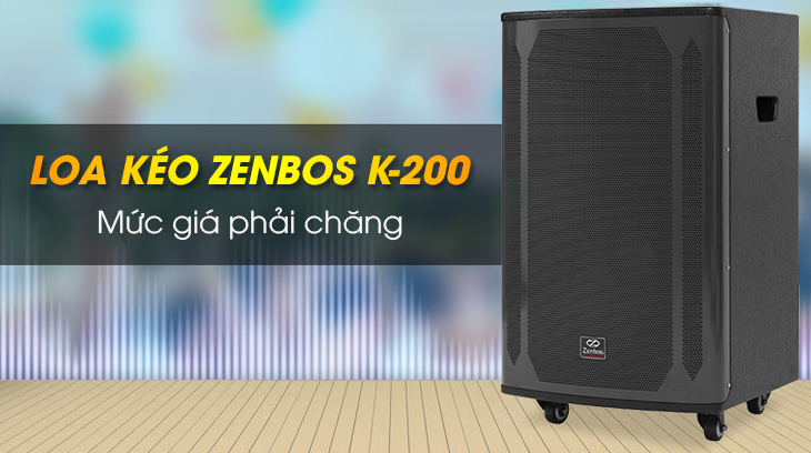 Loa kéo Karaoke Zenbos K-200 hiện đang được giảm giá chỉ còn 6.960.000 đồng (Cập nhật ngày 03/12/2022 và có thể thay đổi khi chương trình kết thúc)