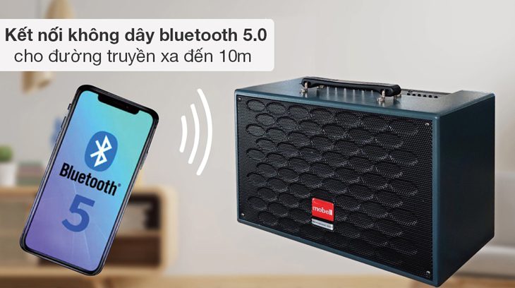 Loa kéo Karaoke Mobell MK- 4020 trang bị chuẩn Bluetooth 5.0 giúp bạn linh hoạt kết nối với nhiều thiết bị điện tử