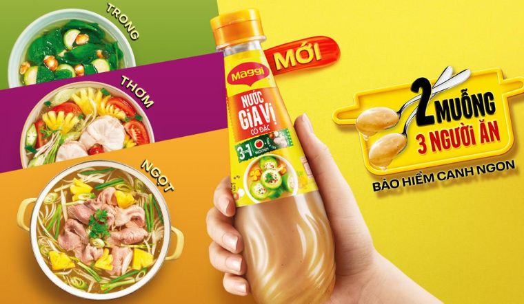 Giới thiệu sản phẩm nước gia vị cô đặc Maggi, cho món canh ngon chuẩn vị