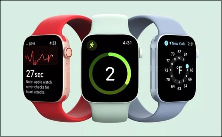 Apple Watch series 8 sử dụng dây đeo bằng silicon với nhiều kiểu dáng năng độn