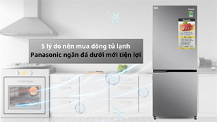 5 lý do nên mua dòng tủ lạnh Panasonic ngăn đá dưới mới tiện lợi