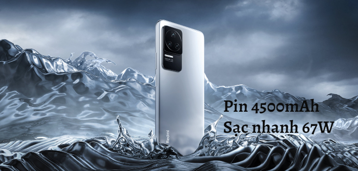 Pin 4500mAh hỗ trợ sạc siêu nhanh