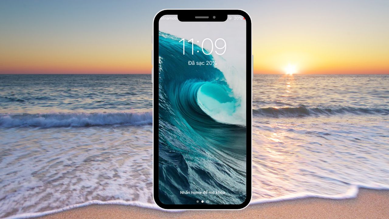 Hình nền sóng biển cho iPhone siêu đẹp, giúp bạn có cảm giác yên bình