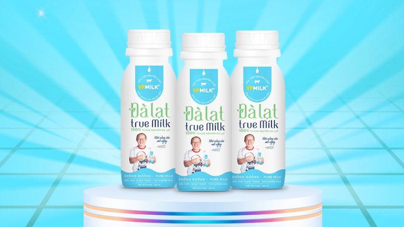 Sữa tươi thanh trùng không đường Đà Lạt True Milk