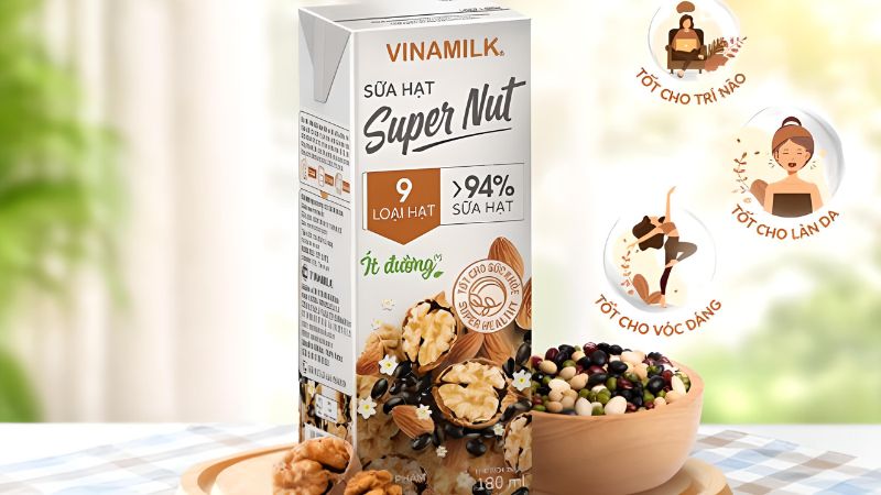 Sữa 9 loại hạt Vinamilk Super Nut cung cấp đầy đủ chất dinh dưỡng cần thiết