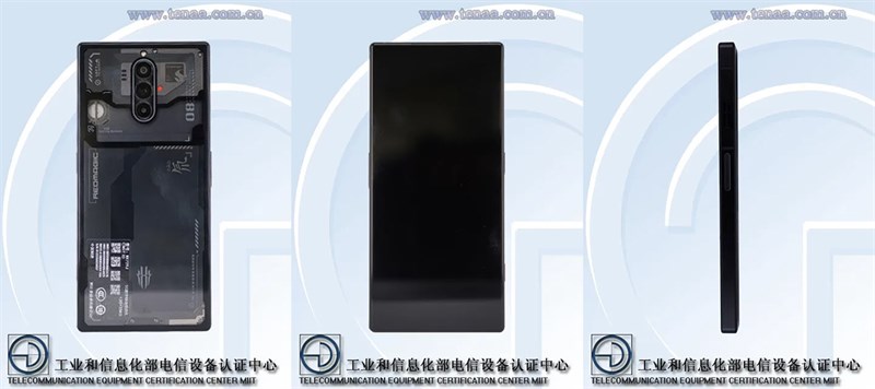 Thiết kế của Red Magic 8 Pro rò rỉ trên TENAA Thiết kế của Red Magic 8 Pro rò rỉ trên TENAA