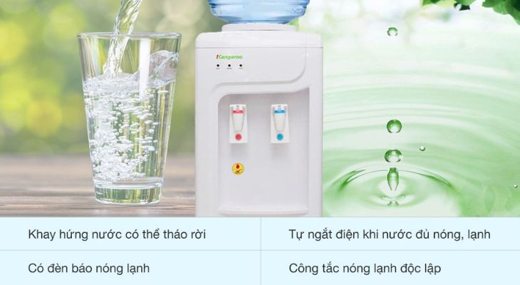 Kích thước các loại cây nước nóng lạnh phổ biến trên thị trường