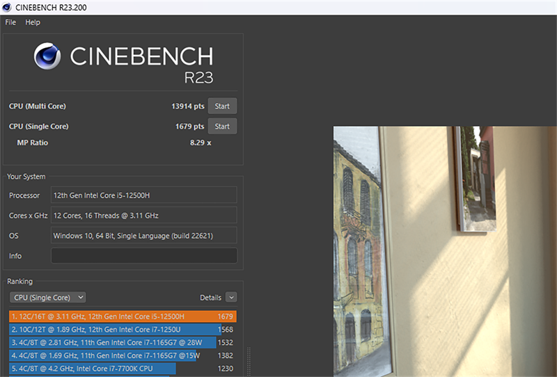 Điểm Cinebench R23 trên Lenovo Legion 5 15IAH7. Điểm Cinebench R23 trên Lenovo Legion 5 15IAH7.